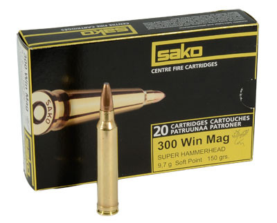 Sako 300 Win Mag 150gr Super Hammerhead Rifle Ammunition - Sako