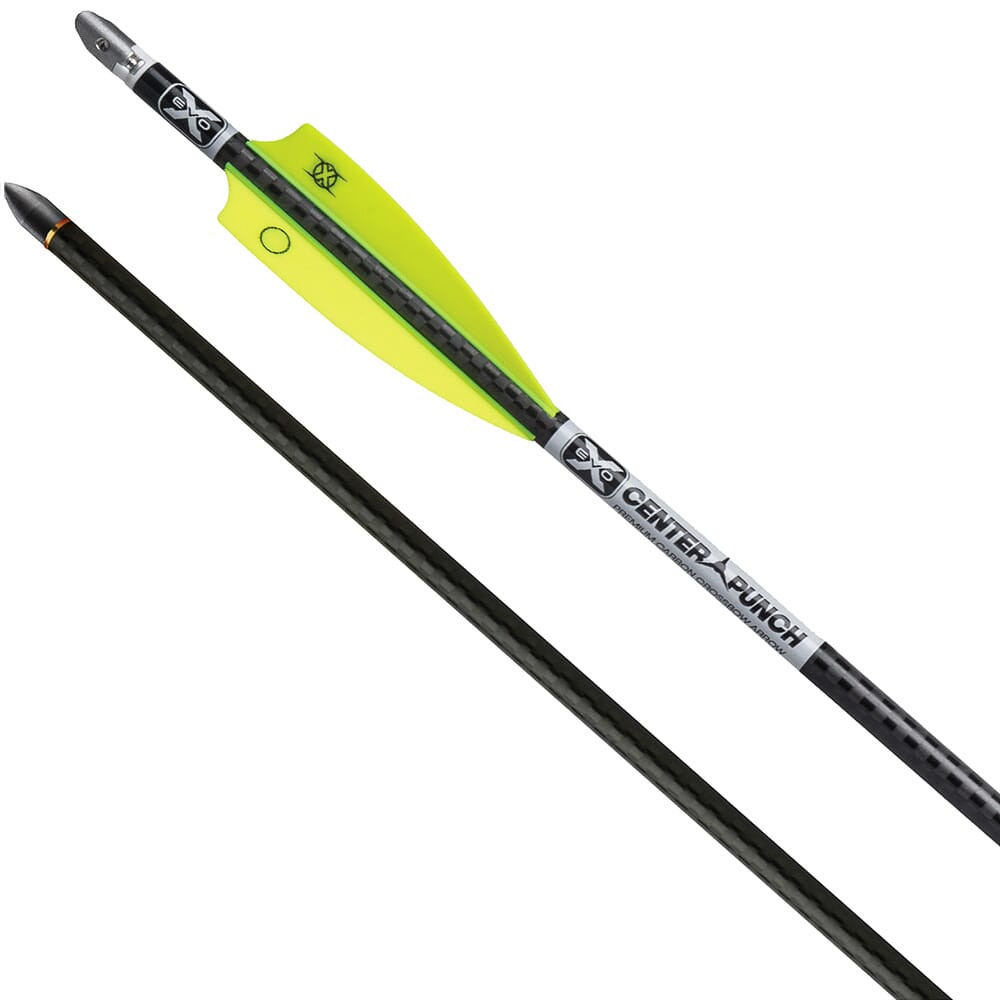 TenPoint Crossbows TenPoint EVO-X CenterPunch Carbon Arrows 20 w/Aluminum Alpha-Nocks .001 Metal HEA-742-6 - TenPoint Crossbows