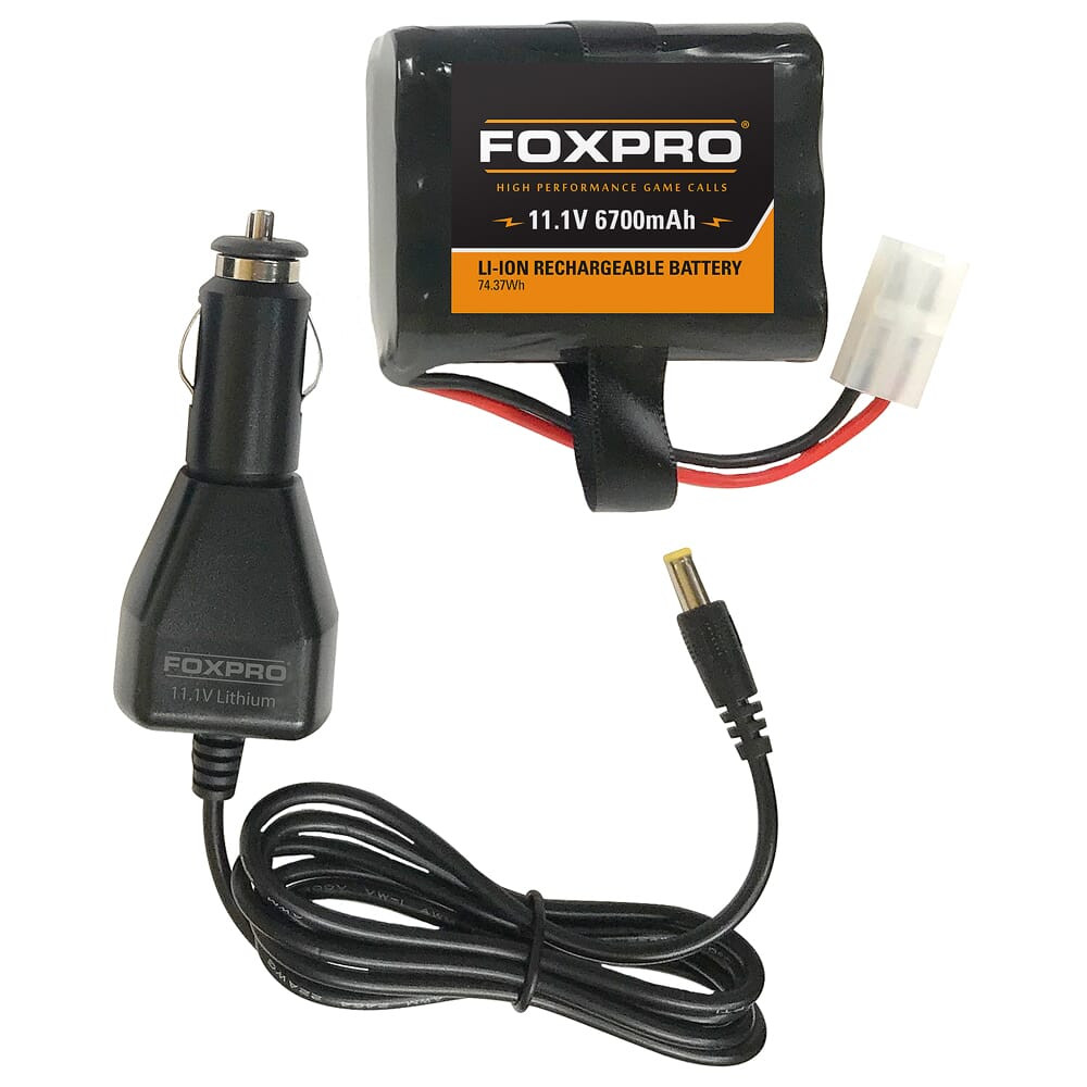 FOXPRO High Capacity 6700mAh Battery & Car Charger HIBATTCHG - FOXPRO
