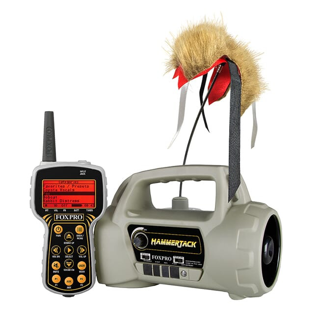 FOXPRO Hammer Jack Digital Game Call with TX915 Transmitter and FOXJACK 4 Mountable Decoy - FOXPRO