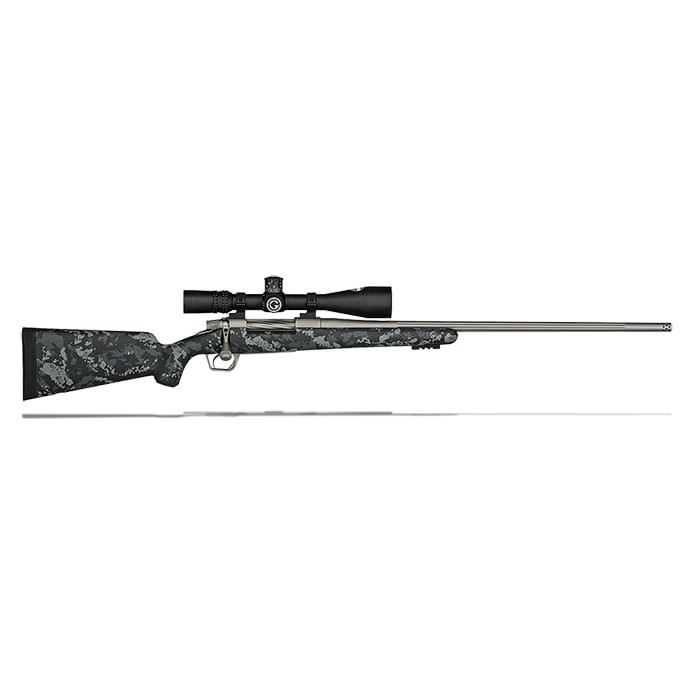 Gunwerks LR1000 7RM Carbon with Dark & Light Grey w/ NF NXS 5.5-22x50 Scope Rifle Package LR1000-7RM-Fltd-RB-RH-SS-SFP - Gunwerks