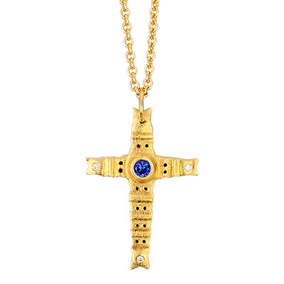 Alex Sepkus 18K Spring Cross Pendant M-10315 - Alex Sepkus
