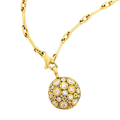 Alex Sepkus 18K and Diamond "Blooming Hill" Pendant M-49D - Alex Sepkus