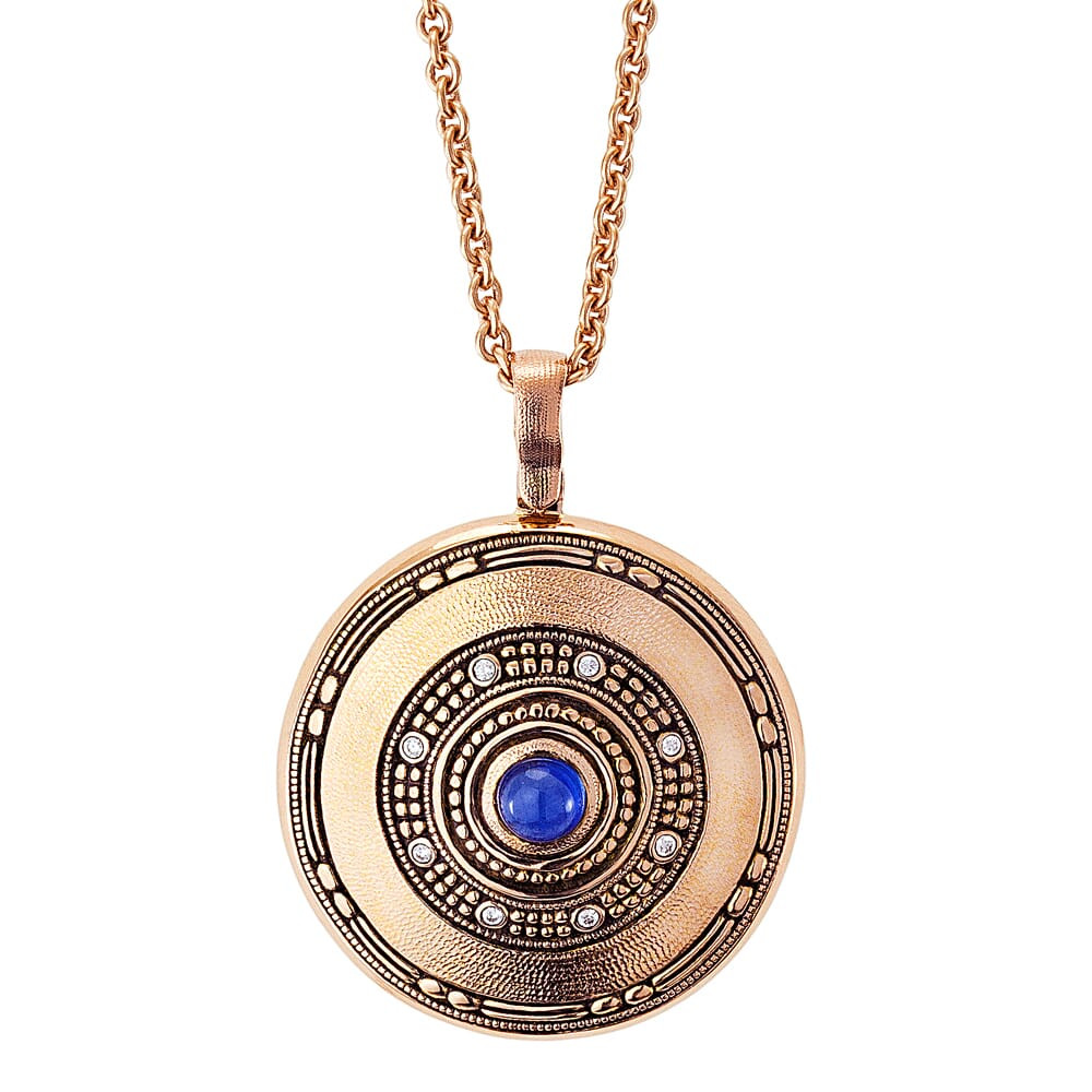 Alex Sepkus 18K Diamond "Circle" Pendant M-78D in Gold - Alex Sepkus