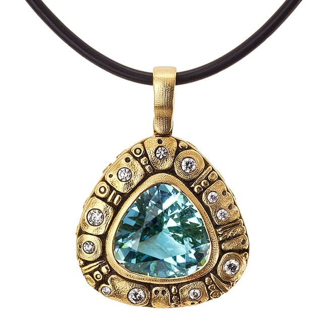 Alex Sepkus 18K Diamond "Floral" Pendant M-84D in Gold - Alex Sepkus