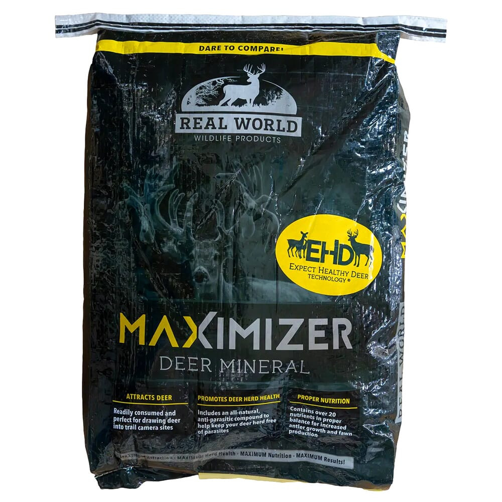 Real World Wildlife Products Maximizer Plus Mineral 40lb Bag MAXIMIZER-PLUS-MINERAL-40LB - Real World Wildlife Products