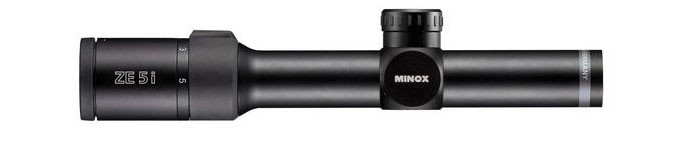 Minox ZEi 1-5x24 Illuminated German #4 Scope 66554 - Minox