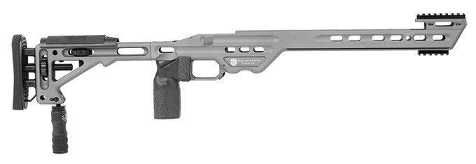 Masterpiece Arms BA Chassis Rem700 LA RH Tungsten - Masterpiece Arms