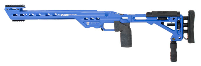 Masterpiece Arms BA Chassis Rem700 SA LH NRA Blue - Masterpiece Arms
