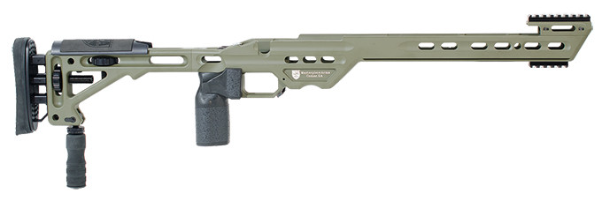 Masterpiece Arms BA Chassis Rem700 SA RH Sniper Green - Masterpiece Arms