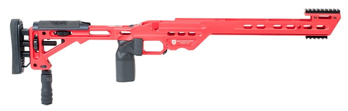 Masterpiece Arms BA Chassis Rem700 SA RH USMC Red - Masterpiece Arms