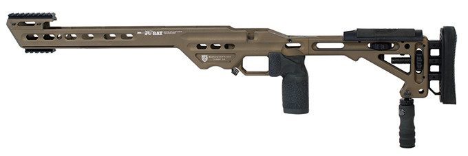 Masterpiece Arms BA Chassis Tikka SA LH Burnt Bronze - Masterpiece Arms