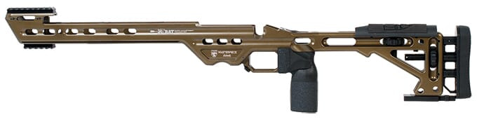Masterpiece Arms Remington Short Action Left Hand Burnt Bronze BA Chassis - Masterpiece Arms