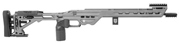 Masterpiece Arms BA Comp Chassis Rem700 LA RH Tungsten - Masterpiece Arms