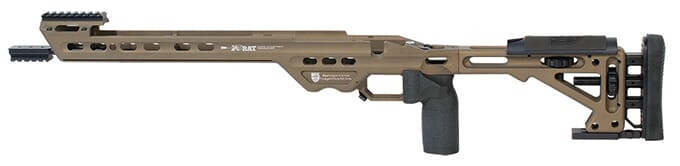 Masterpiece Arms BA Comp Chassis Rem700 SA LH Burnt Bronze - Masterpiece Arms