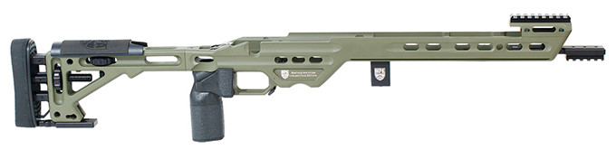 Masterpiece Arms BA Comp Chassis Rem700 SA RH Sniper Green - Masterpiece Arms