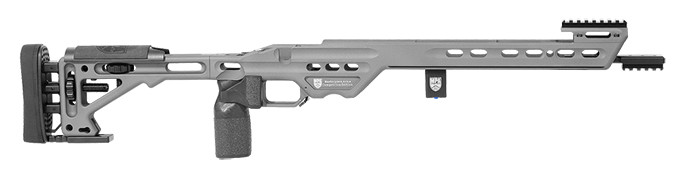 Masterpiece Arms BA Comp Chassis Rem700 SA RH Tungsten - Masterpiece Arms