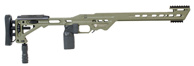 Masterpiece Arms BA Comp Chassis Tikka SA RH Sniper Green - Masterpiece Arms