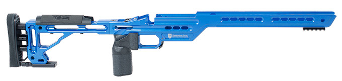 Masterpiece Arms BA Hybrid Chassis Rem700 SA RH NRA Blue - Masterpiece Arms