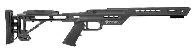 Masterpiece Arms BA Lite Chassis Rem700 LA RH Black - Masterpiece Arms