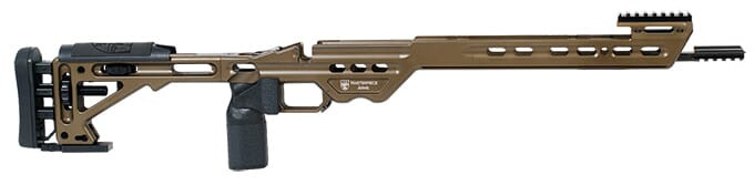 Masterpiece Arms Remington Long Action Right Hand Burnt Bronze Competition Chassis - Masterpiece Arms