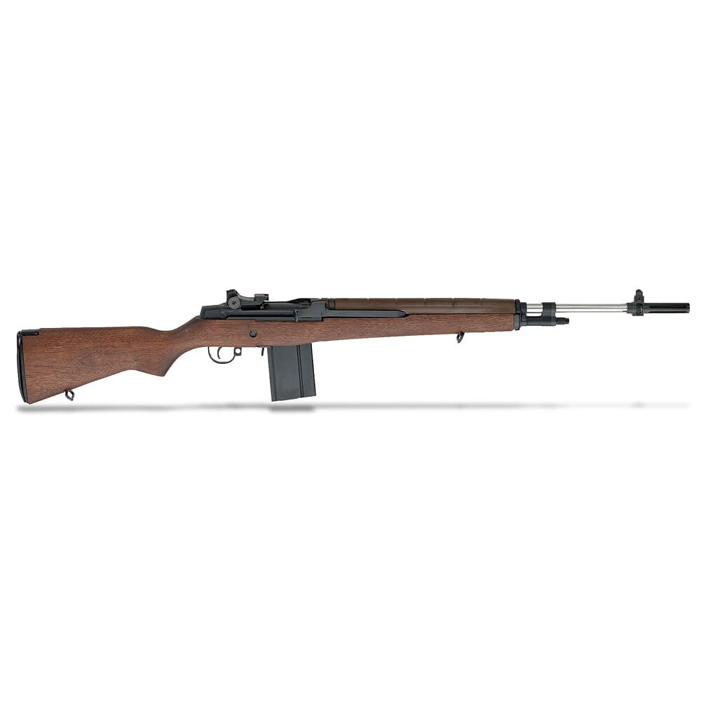 Springfield Armory National Match M1A 7.62mm Walnut Stock, Stainless Steel Barrel Rifle NA9802 - Springfield Armory