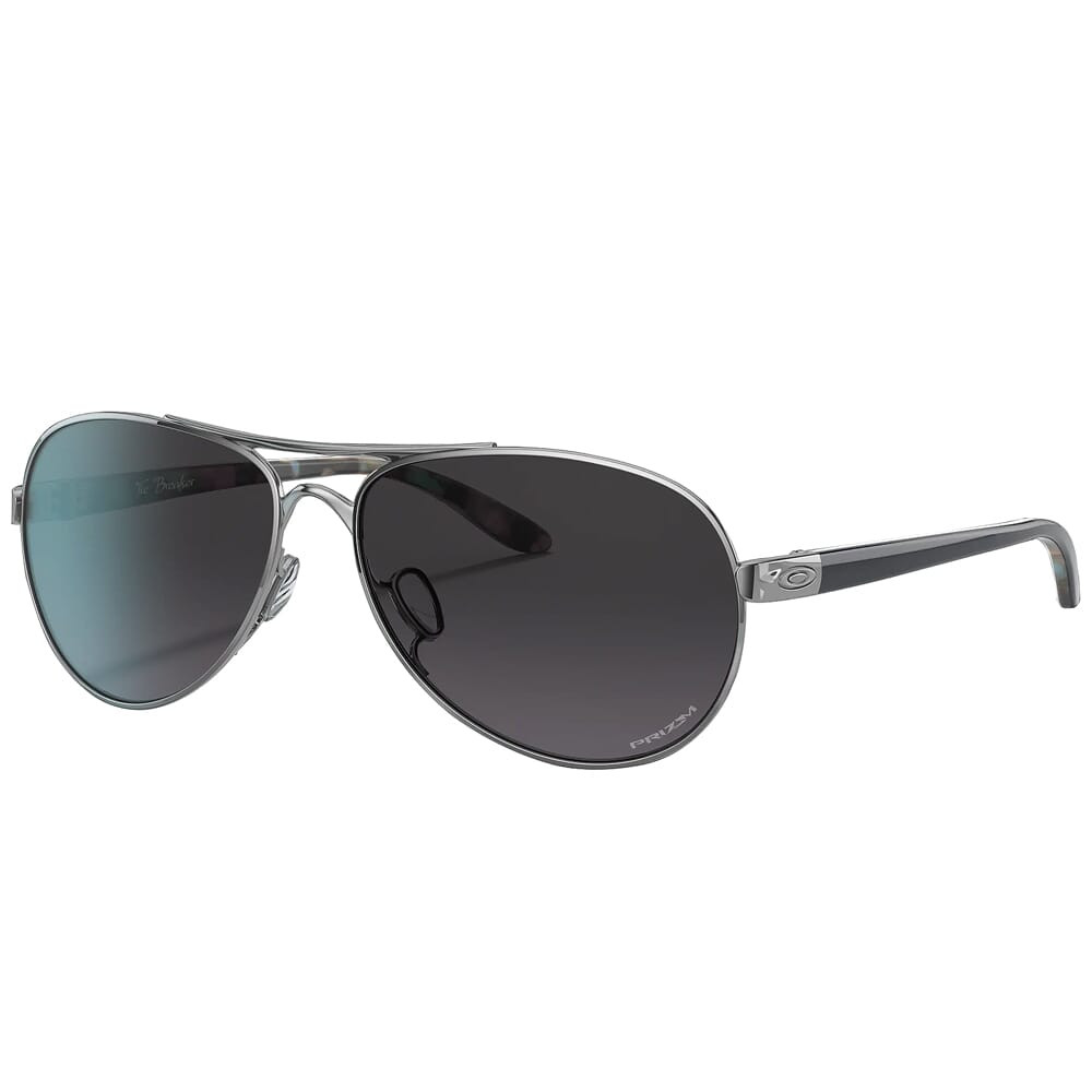 Oakley Tie Breaker Polished Chrome w/PRIZM Grey Gradient Lenses OO4108-1956 - Oakley
