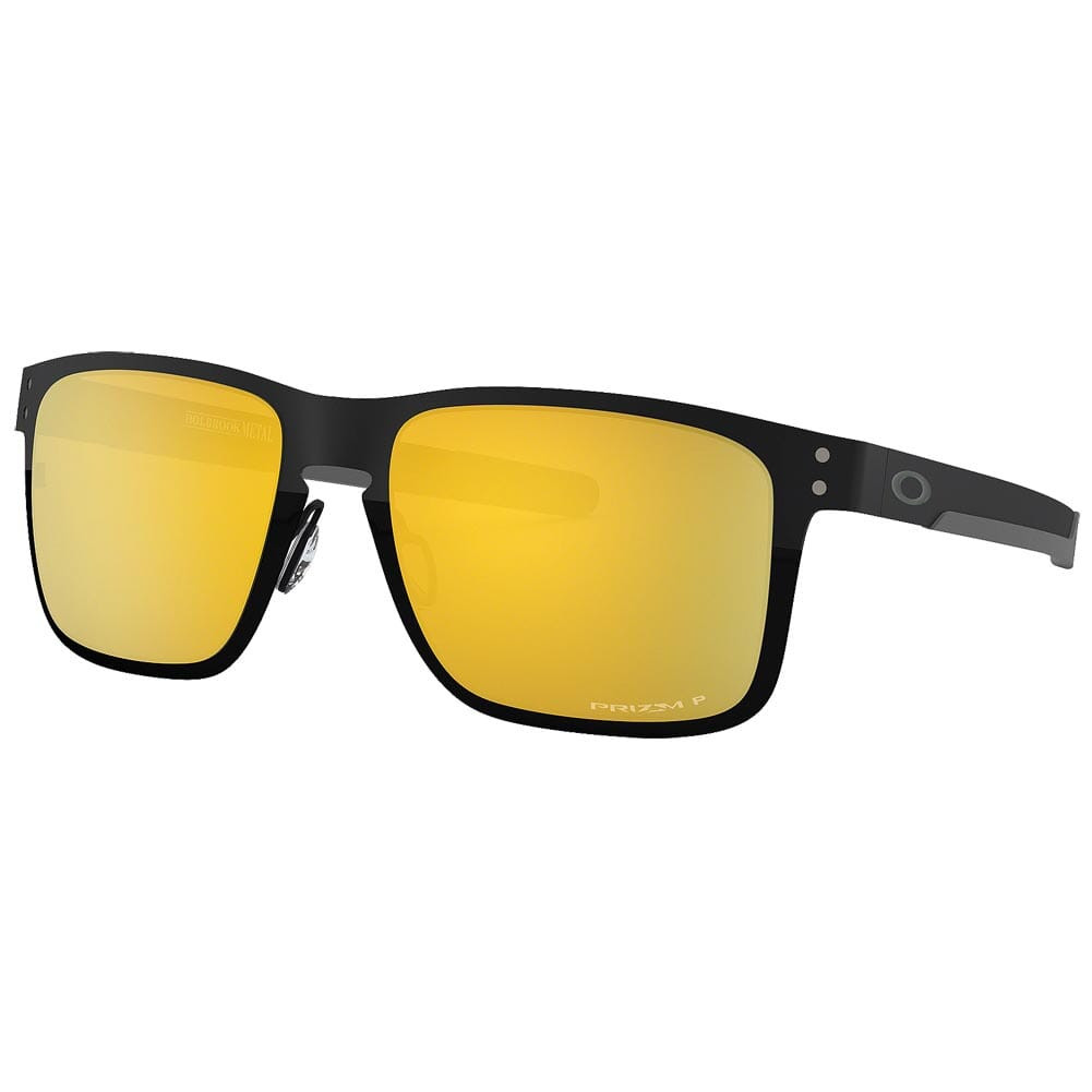 Oakley Holbrook Metal Midnight Polished Black w/PRIZM 24K Polarized Lenses OO4123-2055 - Oakley