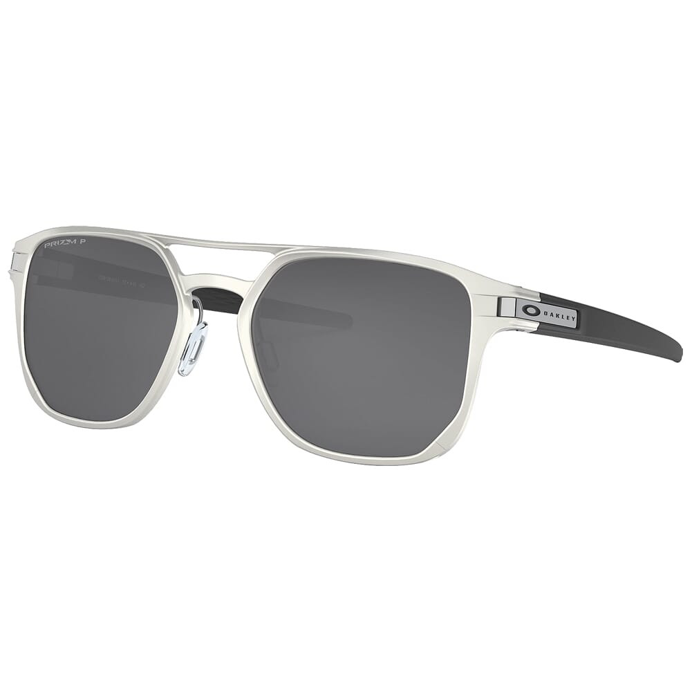 Oakley Latch Alpha Matte Silver w/PRIZM Black Polarized Lenses OO4128-0153 - Oakley