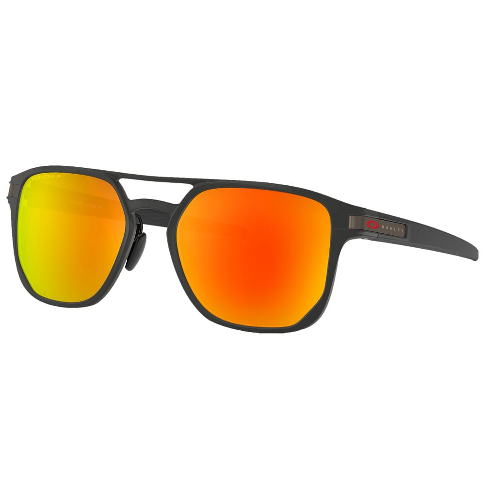 Oakley Latch Alpha Matte Black w/PRIZM Ruby Polarized Lenses OO4128-0553 - Oakley