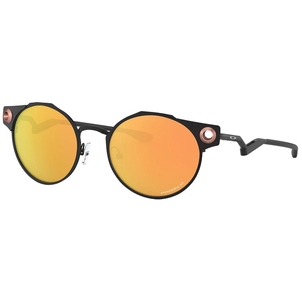 Oakley Deadbolt Satin Black w/PRIZM Rose Gold Polarized Lenses OO6046-0450 - Oakley