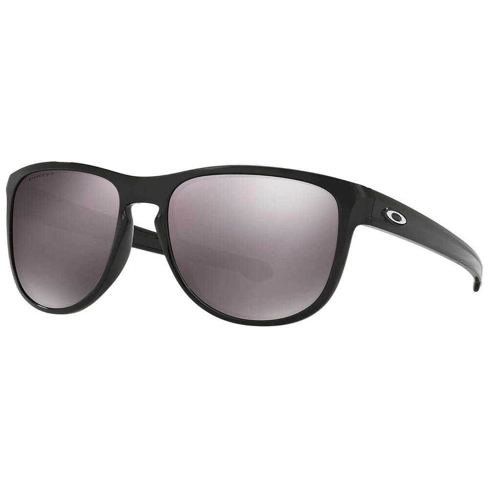Oakley Sliver Round Polished Black w/Black Iridium Polarized Lenses OO9342-1657 - Oakley