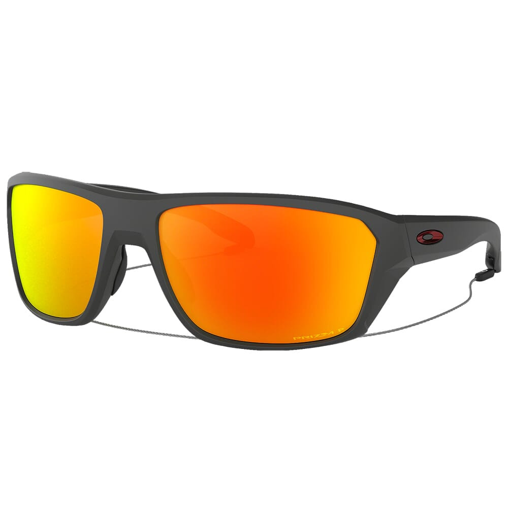Oakley Split Shot Matte Heather Grey w/PRIZM Ruby Polarized Lenses OO9416-0864 - Oakley