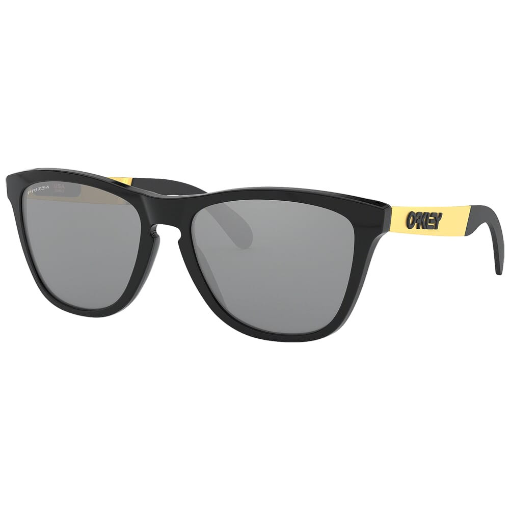 Oakley Frogskins Mix Polished Black and Gold w/PRIZM Black Lenses OO9428-0255 in Polished Black/Gold - Oakley