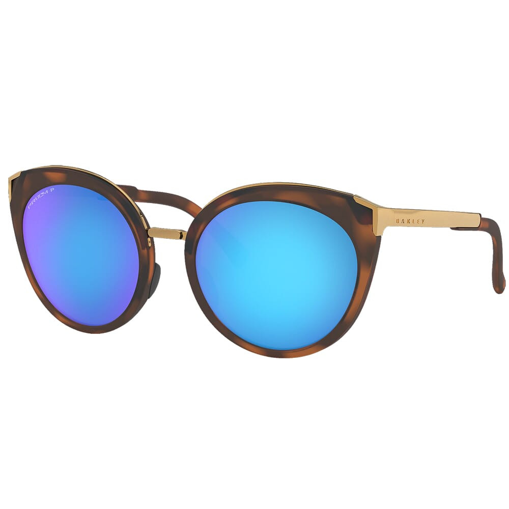 Oakley Top Knot Matte Brown Tortoise w/PRIZM Sapphire Polarized Lenses OO9434-0656 in Matte Brown Tortoise/Gold - Oakley