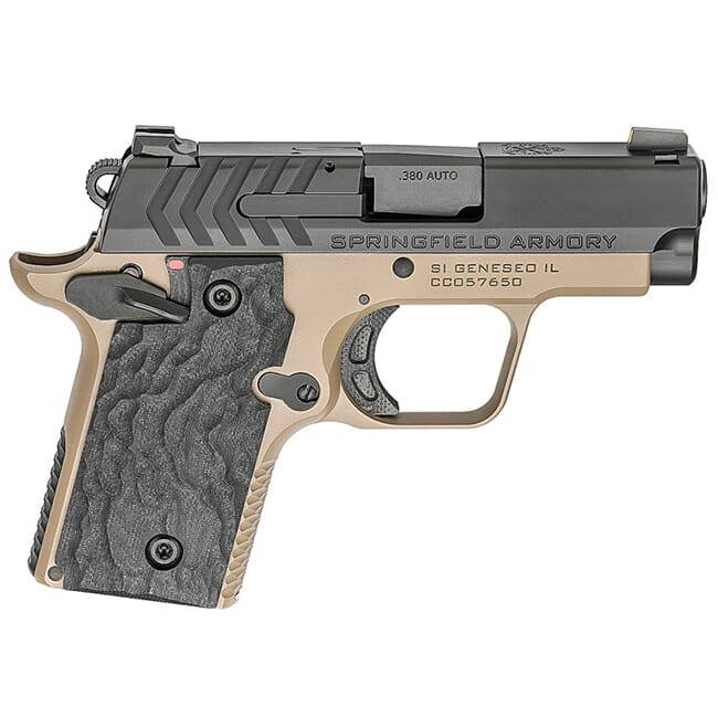 Springfield Armory 911 .380 ACP Desert FDE / Nitride Pistol (w/ 2 magazines) PG9109FN - Springfield Armory