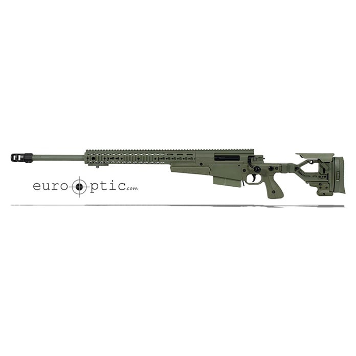 Accuracy International AXMC Sage Green .338 Lapua Mag 27" LH Rifle std brake PSR-GR338-GR27-S-LH - Accuracy International