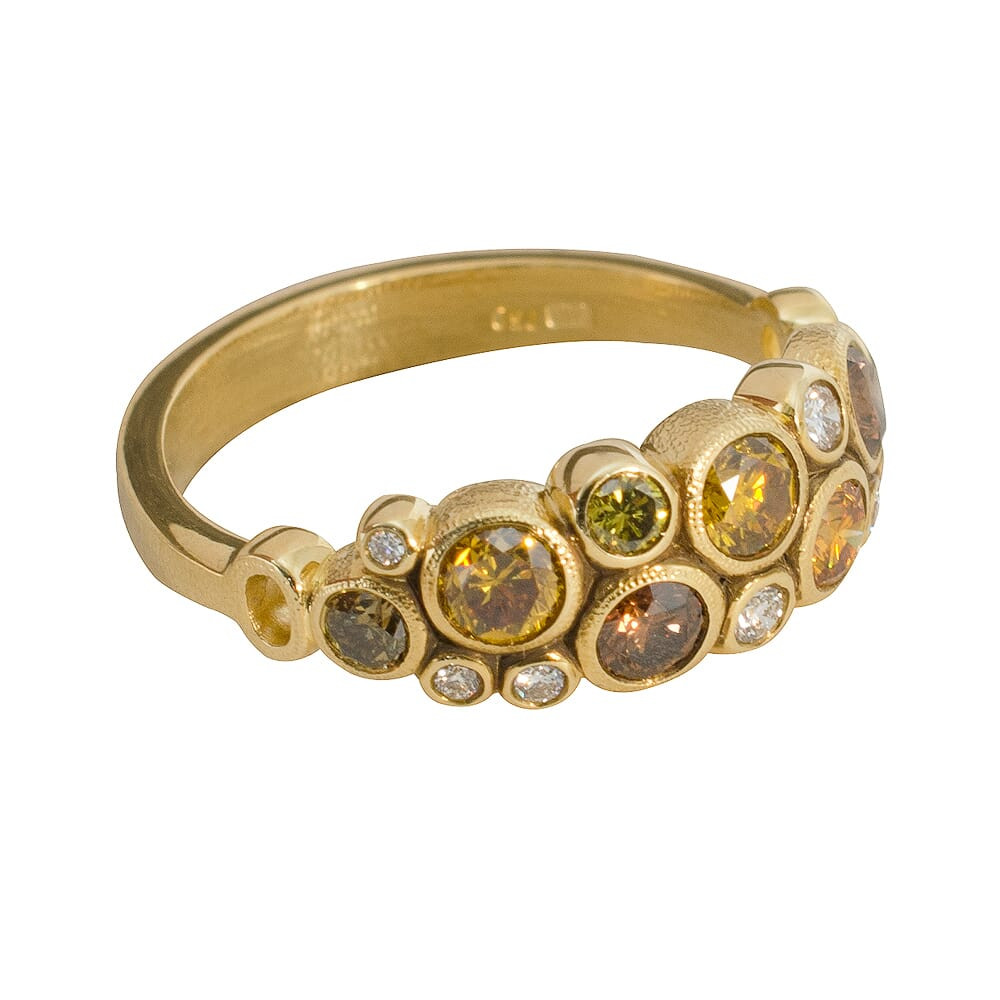 Alex Sepkus 18K and Diamond Ring R-113DC in Gold, 6.75 - Alex Sepkus