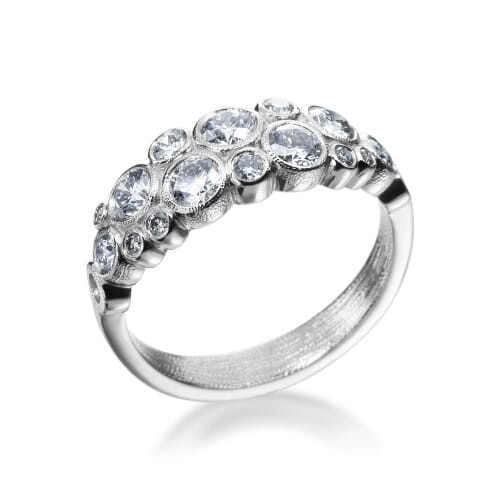 Alex Sepkus Platinum and Diamond Ring R-113PD, 6.5 - Alex Sepkus
