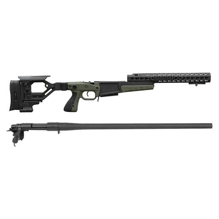 Remington Defense Remington 700P 5R 308 Win with Accuracy International AX Chassis - 13" forend tube Green - Remington Defense