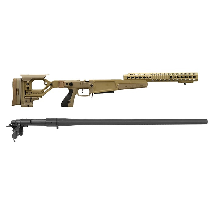 Remington Defense Remington 700P 5R 308 Win with Accuracy International AX Chassis - 13" forend tube Pale Brown - Remington Defense