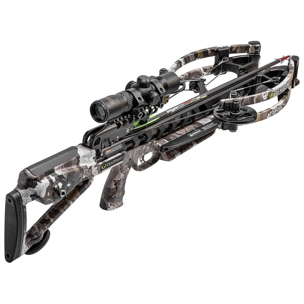 TenPoint Crossbows TenPoint Turbo S1 REFURBISHED Crossbow w/ACUslide, RangeMaster Pro Scope, & 3 PE 400 Arrows RF-CB22020-7519 in Vektra - TenPoint Crossbows