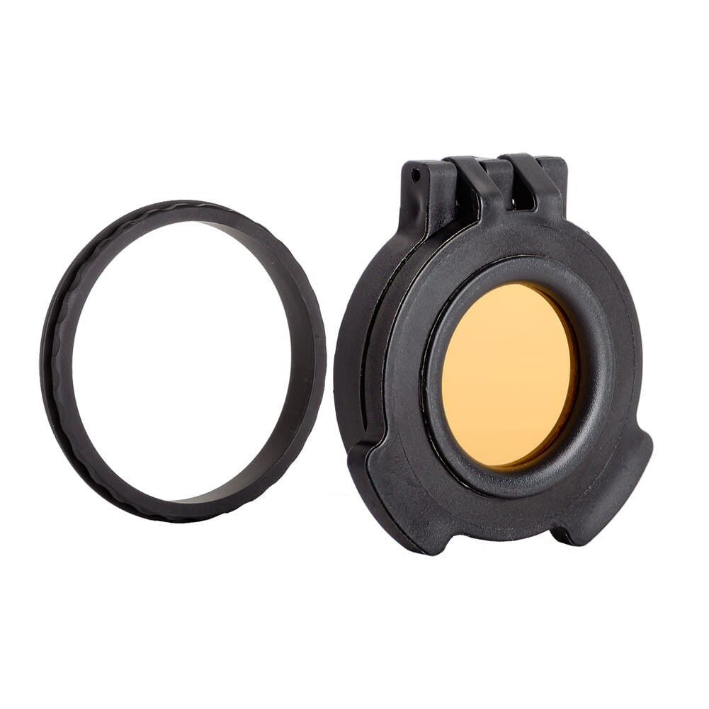 Tenebraex Objective Amber Flip Cover w/ Adapter Ring for Hensoldt ZF 3.5-26x56 SB5603-56CZC0-ACR - Tenebraex