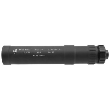 B&T IMPULS-OLS 9mm 1/2"X28 TPI RH Suppressor (NFA) SD-122750-1-US - B&T