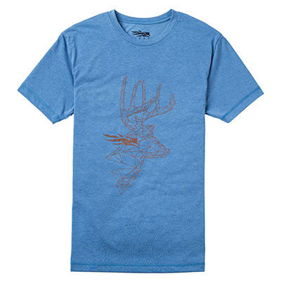 Sitka Gear Sitka Network Short Sleeve T-Shirt Lake Blue 20041-LB Top - Sitka Gear