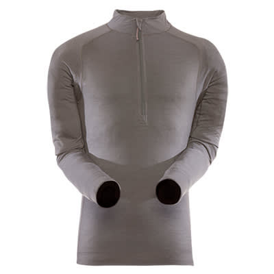 Sitka Gear Sitka Merino Core 1 LS Zip-T Charcoal Small 10008-CH Top - Sitka Gear