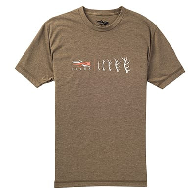 Sitka Gear Sitka Antler Evolution Elk T-Shirt SS Mud XX Large 20050-MD-XXL Top - Sitka Gear