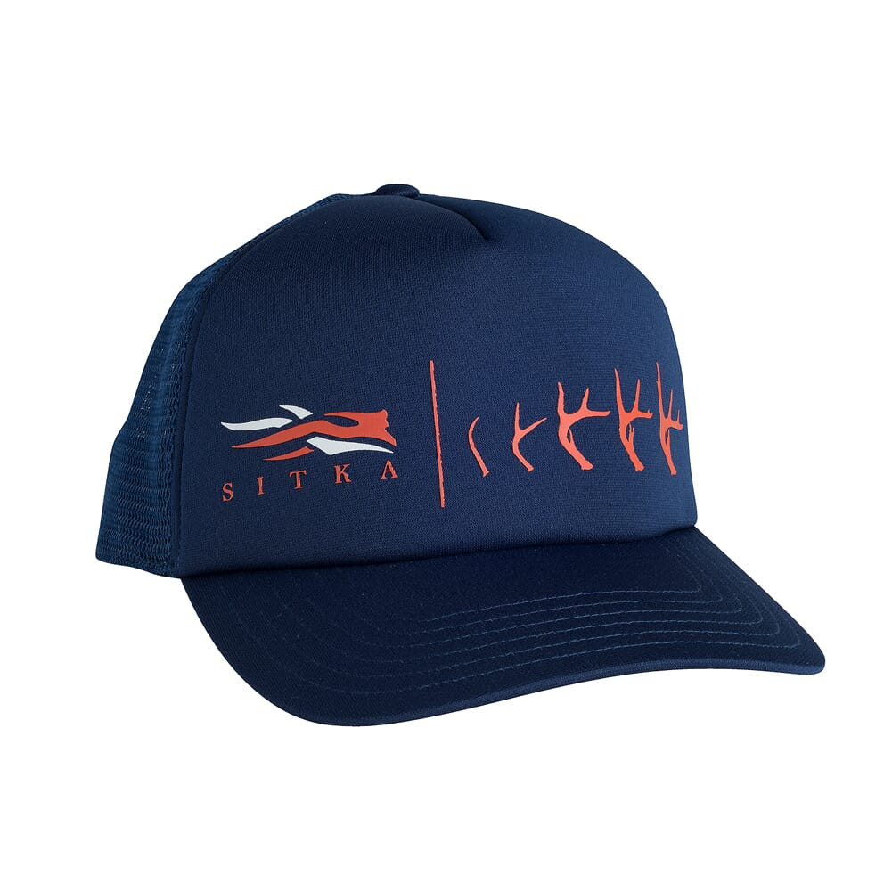 Sitka Gear Navy Antler Evolution Whitetail Foam Trucker Hat 20051-NV-OSFA - Sitka Gear