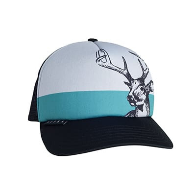 Sitka Gear Black Field Sketch Whitetail Foam Trucker Hat 20071-BK-OSFA in Aqua - Sitka Gear