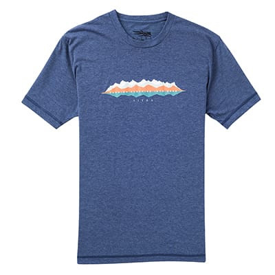 Sitka Gear Sitka Ridgeline T-Shirt SS NAVY XXX Large 20077-NV-3XL Top in Optifade Subalpine - Sitka Gear